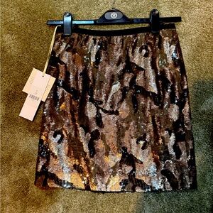 Camo sequin NWT skirt
